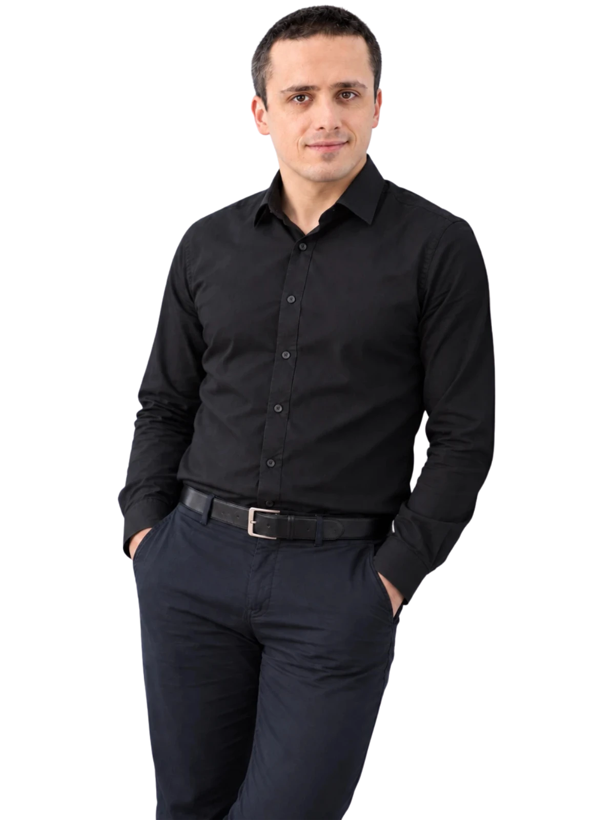 Uśmiechnięty Michał Jankowiak wita uczestników zajęć
